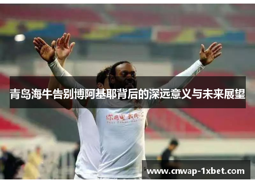 青岛海牛告别博阿基耶背后的深远意义与未来展望 青岛海牛告别博阿基耶背后的深远意义与未来展望
