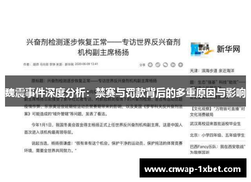魏震事件深度分析:禁赛与罚款背后的多重原因与影响 魏震事件深度分析:禁赛与罚款背后的多重原因与影响